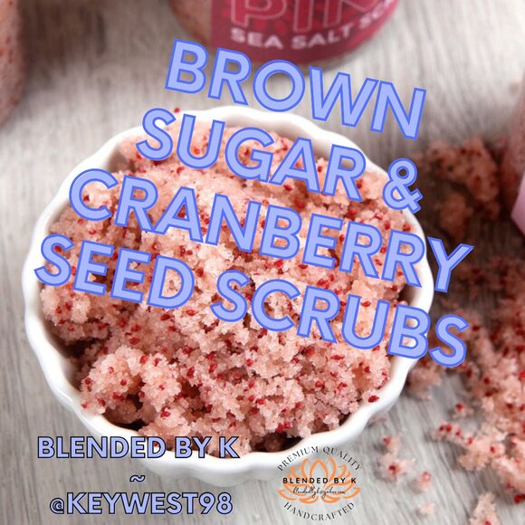 Brown Sugar & Cranberry Seed Scrubs ~ 8 oz - Picture 1 of 7